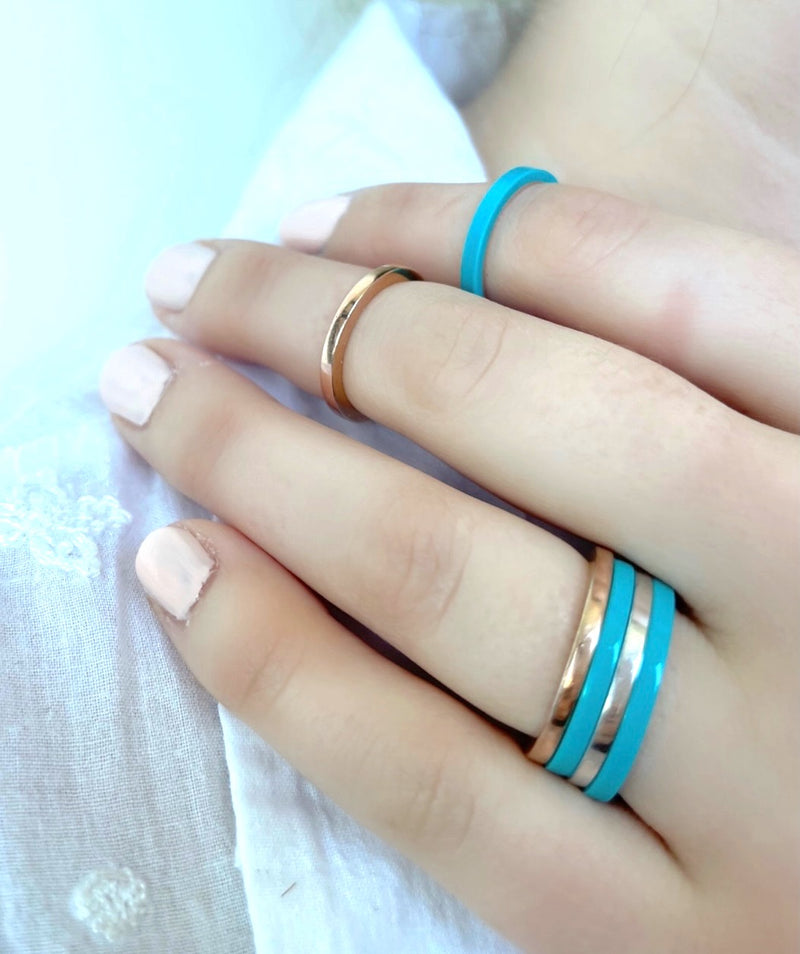 Billie Turquoise Ceramic Ring