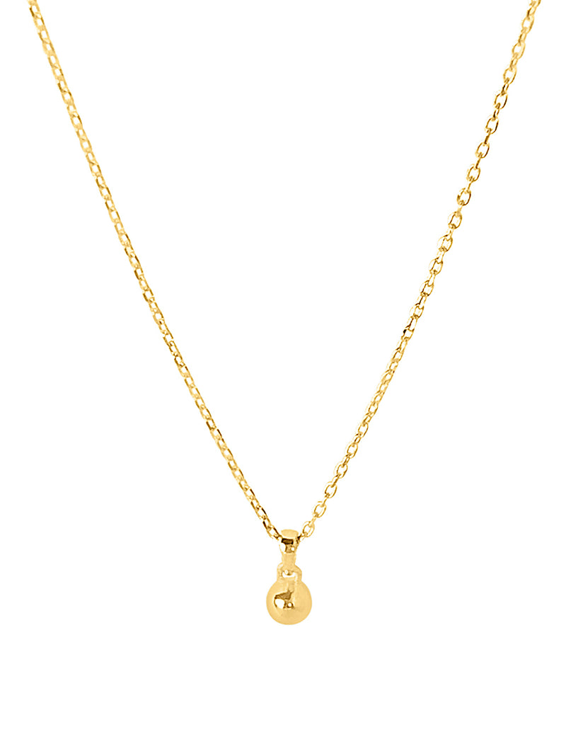 Everyday 14K Gold Round Ball Point Necklace