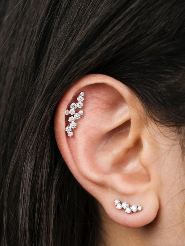Pure Diamond Cluster Earrings