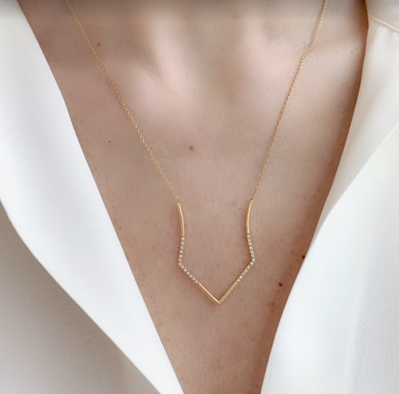 Hestia Heart Diamond Pendant Necklace