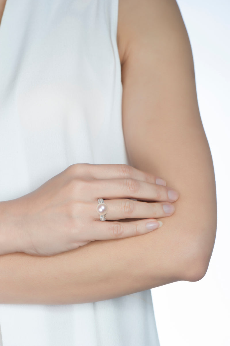 Cherish Pearl Diamond Ring