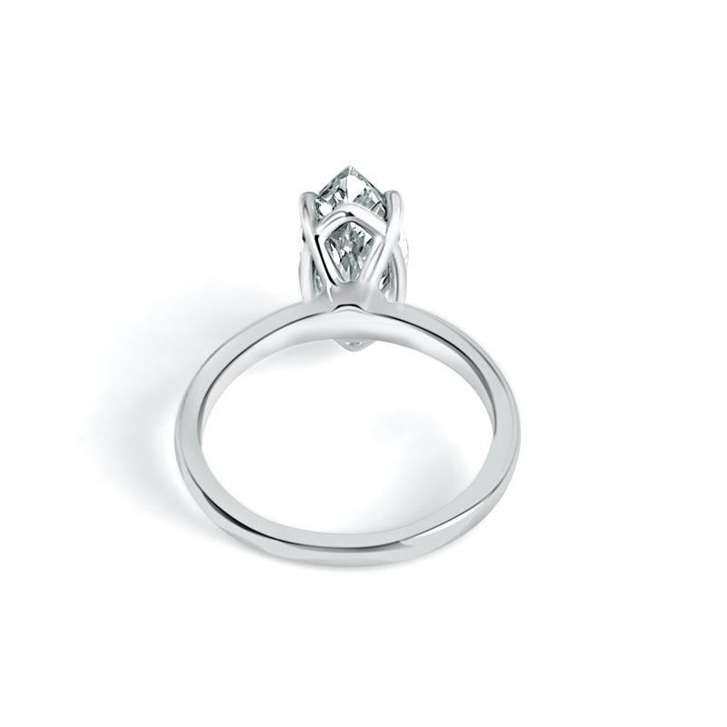 classic four-prong solitaire engagement ring 