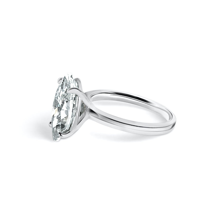 Marquise cut  diamond engagement ring 