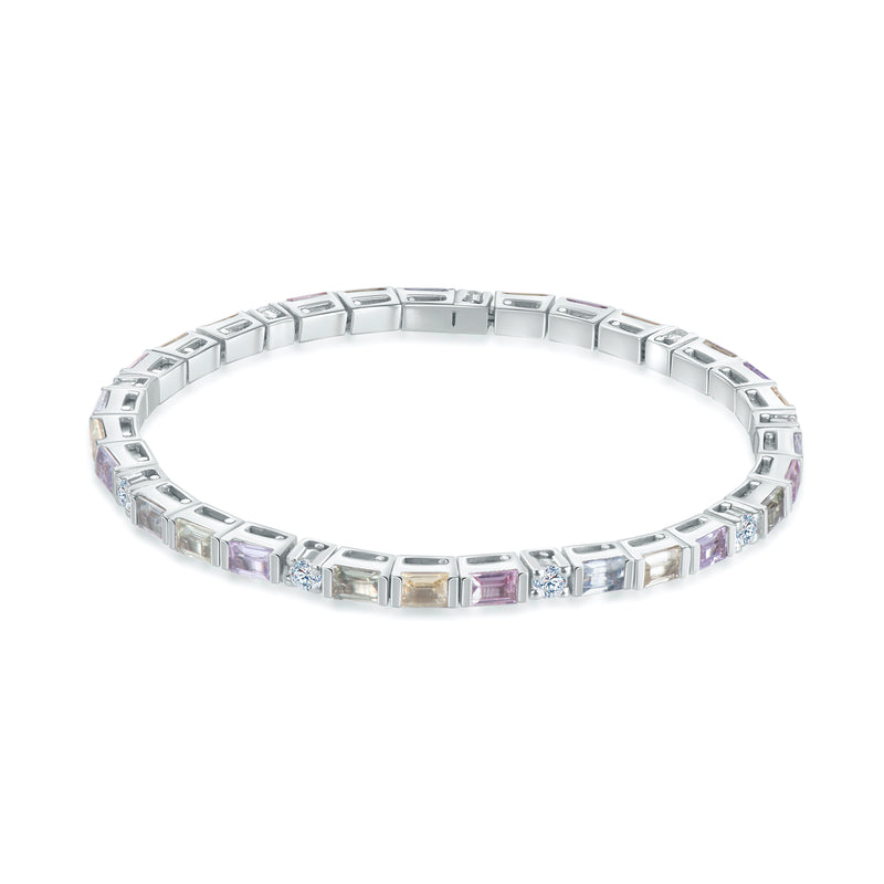 Celine Sapphire and Diamond Eternity Bracelet