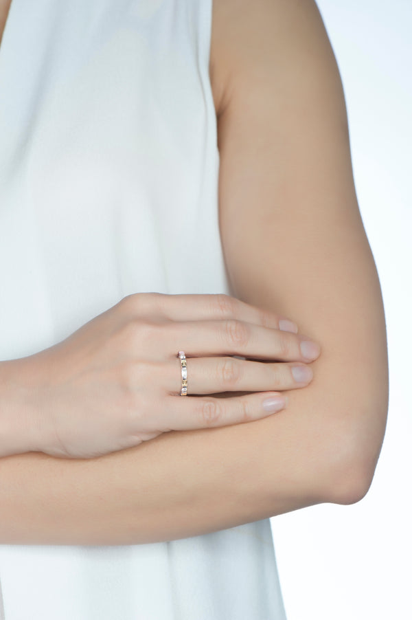 Celine Sapphire and Diamond Eternity Ring