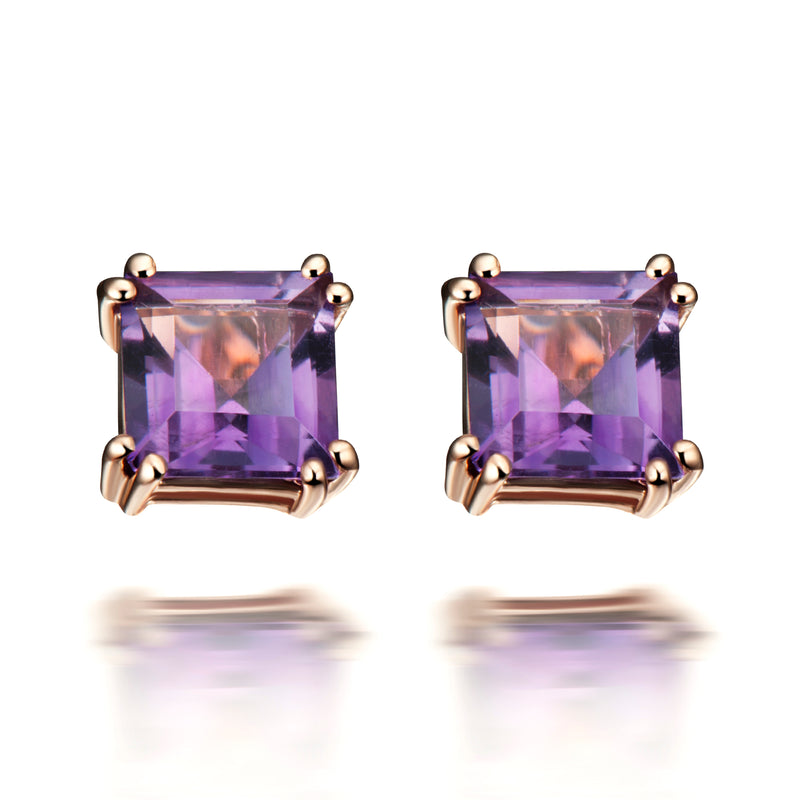 Sophia Purple Amethyst Earrings