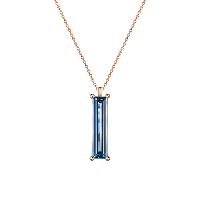 Elizabeth Swiss Blue Topaz Pendant Necklace