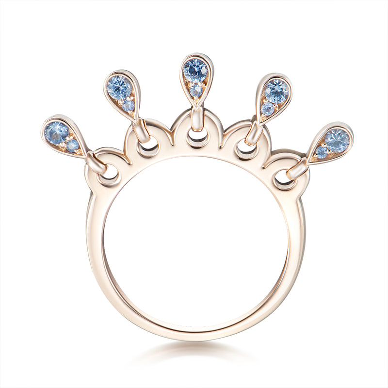 Charleston Sapphire Drops Ring - Blue Sapphires