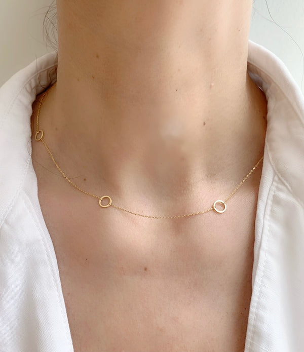 Embrace Gold Round Chain Necklace