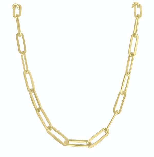 Formation 14K Gold Wide Paperclip Chain Necklace