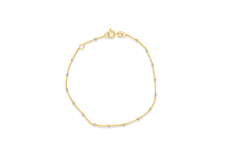 Charming Gold Bead Chain Bracelet