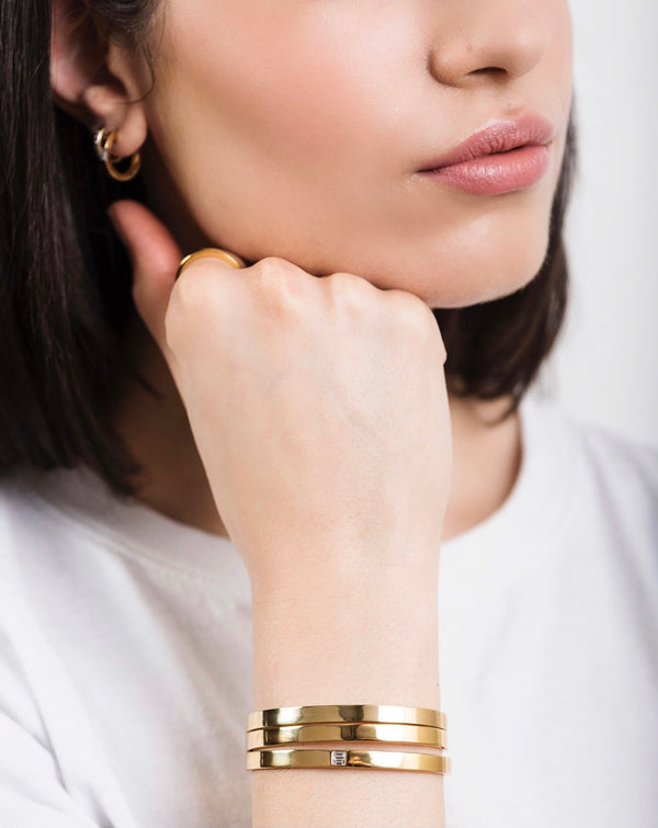 Lana Rose Gold Baguette Diamond Bracelet