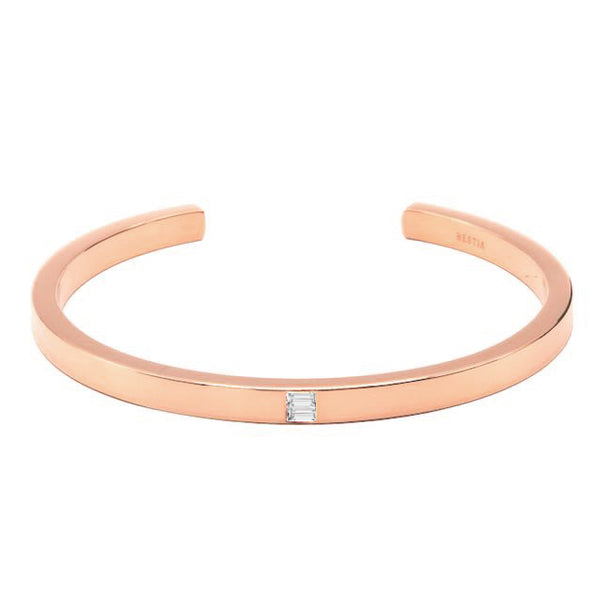 Lana Rose Gold Baguette Diamond Bracelet