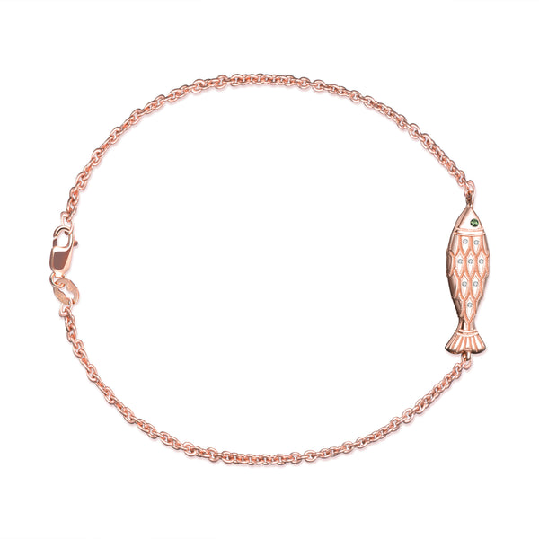 Hestia + Lucky Iron Fish Rose Gold Bracelet – Hestia Jewels