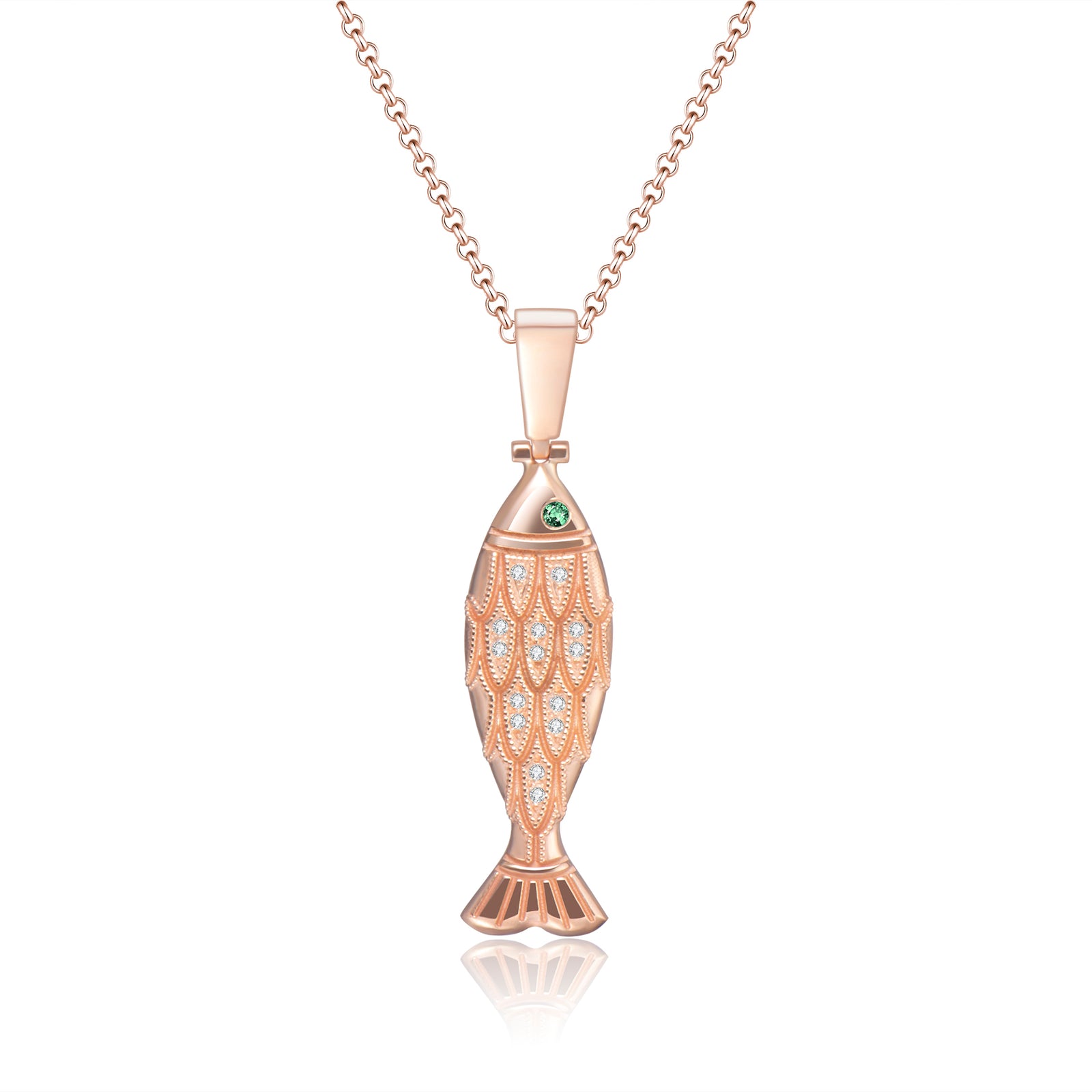 Fish locket design sales