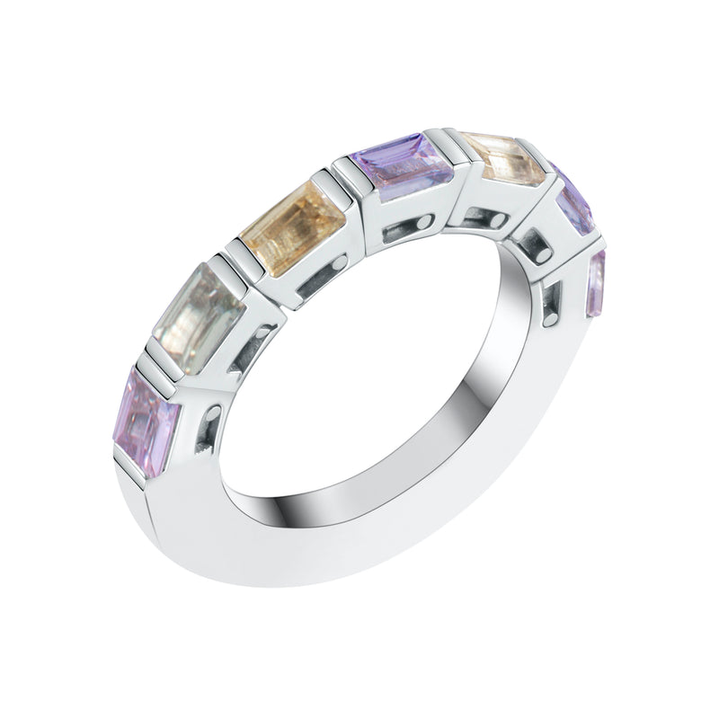 Mariah Sapphire Half Eternity Ring