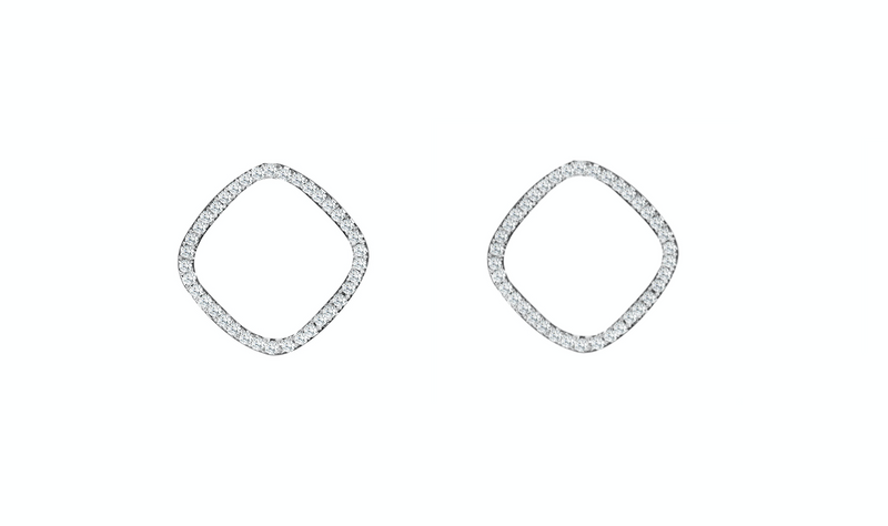 Open Space Diamond Earrings