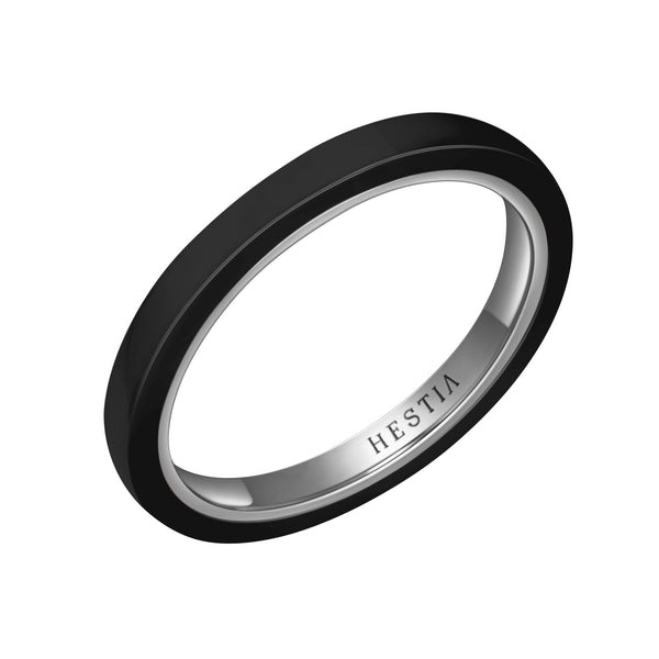 Billie Black Ceramic Ring