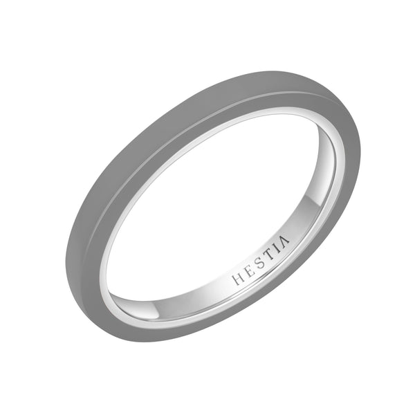 Billie Grey Ceramic Ring