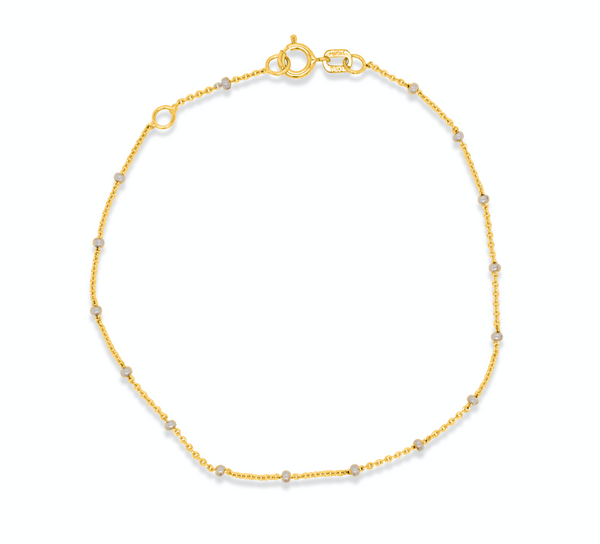 Charming Gold Bead Chain Bracelet