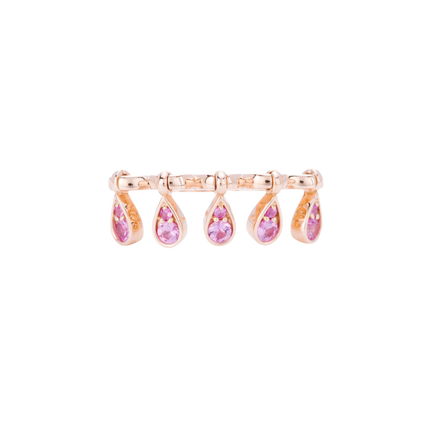 Charleston Sapphire Drops Ring - Pink Sapphires