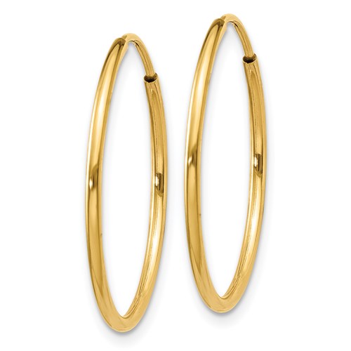 Endless 14K Gold Mid Hoop Earrings
